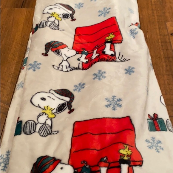 Peanuts 50x70 snoopy Woodstock Christmas blanket - Picture 3 of 4